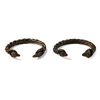 Late Roman Bronze Twisted Snake Bracelet Pair