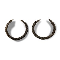 Late Roman Bronze Twisted Snake Bracelet Pair