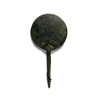 Greek Bronze Handled Mirror