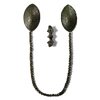 Viking Bronze Borre Style Brooch Set