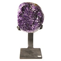 Natural History - Amethyst Crystal Specimen on Stand