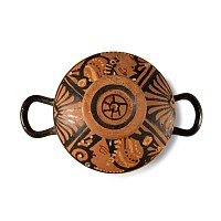 Greek Apulian Red-Figure Pottery Lekanis