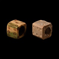 Roman Hollow Bone Gaming Dice Pair