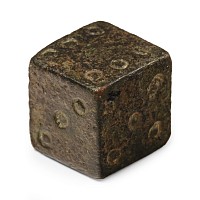 Large Medieval Bronze Gaming Dice