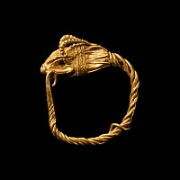Achaemenid Gold Ram Earring