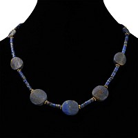 Bactrian Style Lapis Lazuli Bead Necklace
