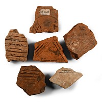 Romano-British and Other Decorated Floor Tile Fragment Group