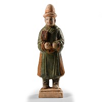 Chinese Ming Glazed Terracotta Tomb Attendant Figure