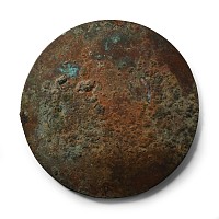 Roman Bronze Mirror with Concentric Detail