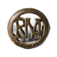 Roman Bronze ROMA Brooch