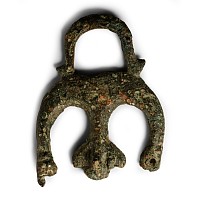 Roman Bronze Triple Phallic Pendant