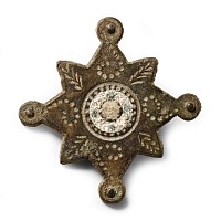 Roman Bronze Star-Shaped Plate Brooch