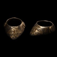 Byzantine Silver-Gilt Archer's Thumb Ring