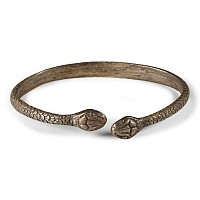Romano-Egyptian Silver Snake Bracelet
