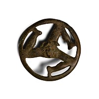 Roman Bronze Triskele Brooch