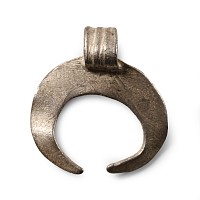 Roman Silver Lunar Pendant