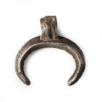 Roman Silver Lunar Pendant