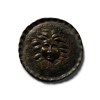 Roman Silver Phalera with Medusa