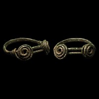 Saxon Bronze Ring with Double Coiled Bezel