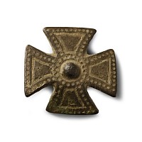 Medieval Bronze Knight's Expanding Cross Mount