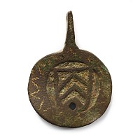 Medieval Bronze Knight's Heraldic Horse Harness Pendant