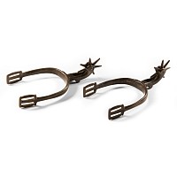 Iron Rowel Spur Pair