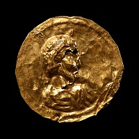 Roman Sheet-Gold Phalera Cover with Imperial Bust