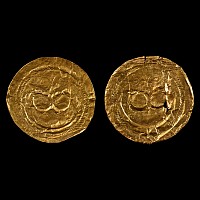 Roman Sheet Gold Phalera Cover Pair with Pelta Shields