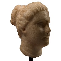 Greek Style Marble Head of a Female