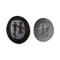 Roman Gem with Emperor with Trophy
