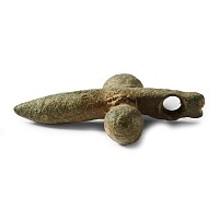 Roman Bronze Phallic Pendant