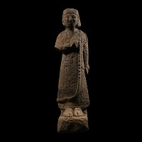 Cypriot Archaic Stone Statue of a Votary