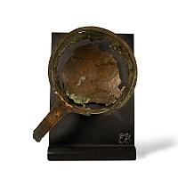 Large Roman Bronze Wine Strainer