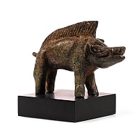 Romano-Celtic Bronze Boar Statuette