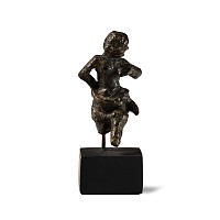 Roman Bronze Dancing Woman Statuette
