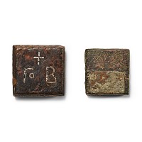 Byzantine Silver Inlaid Bronze Trade Weight Group