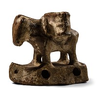 Western Asiatic Ceramic Children's Toy Donkey