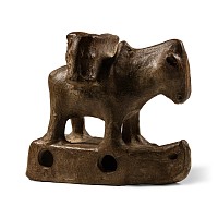 Western Asiatic Ceramic Children's Toy Donkey