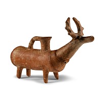 Amlash Terracotta Stag Rhyton