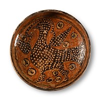 Nishapur Calligraphic Pottery Bowl