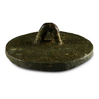 Large Bactrian Copper Stamp Seal with Standing Figure