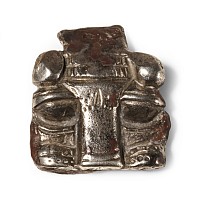 Western Asiatic Silver Lion Bracelet Terminal Head