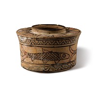 Indus Valley Mehrgarh Polychrome Storage Jar with Fish