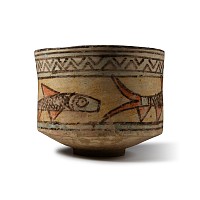 Indus Valley Mehrgarh Polychrome Storage Jar with Fish