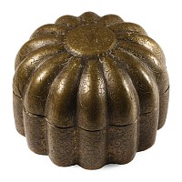 Indian Inscribed Bronze Container