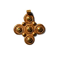 Byzantine Gold Cross Pendant