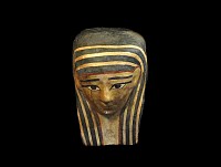 Egyptian Gilt Cartonnage Mummy Mask