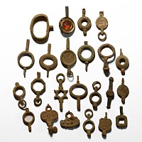 Post Medieval Bronze Watch Key Group