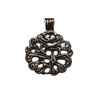 Viking Age Scandinavian Silver Interlaced Pendant