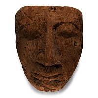 Egyptian Wooden Mummy Mask